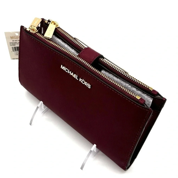 Michael Kors Large Double Zip Wallet
Wristlet Dark Cherry - Picture 8 of 9
